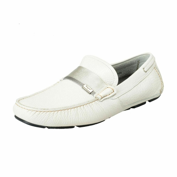 Salvatore Ferragamo Leather Driving Moccasin Shoes